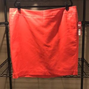 NWT orange stretchy pencil skirt size 18